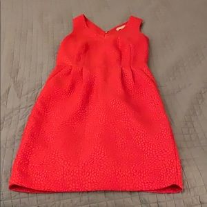 Coral Banana Republic dress with pockets